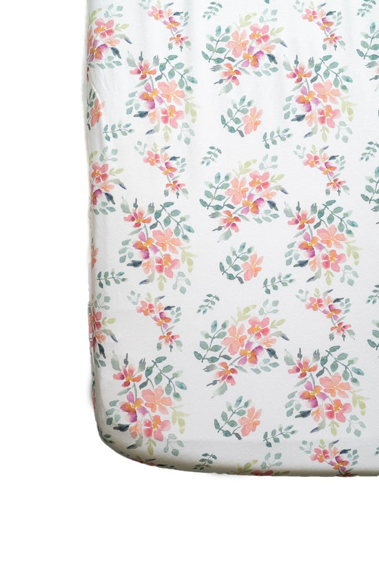 Pretty Stems Fitted Cot Sheet