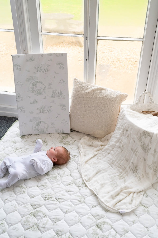 Safari Toile Wedge Mat