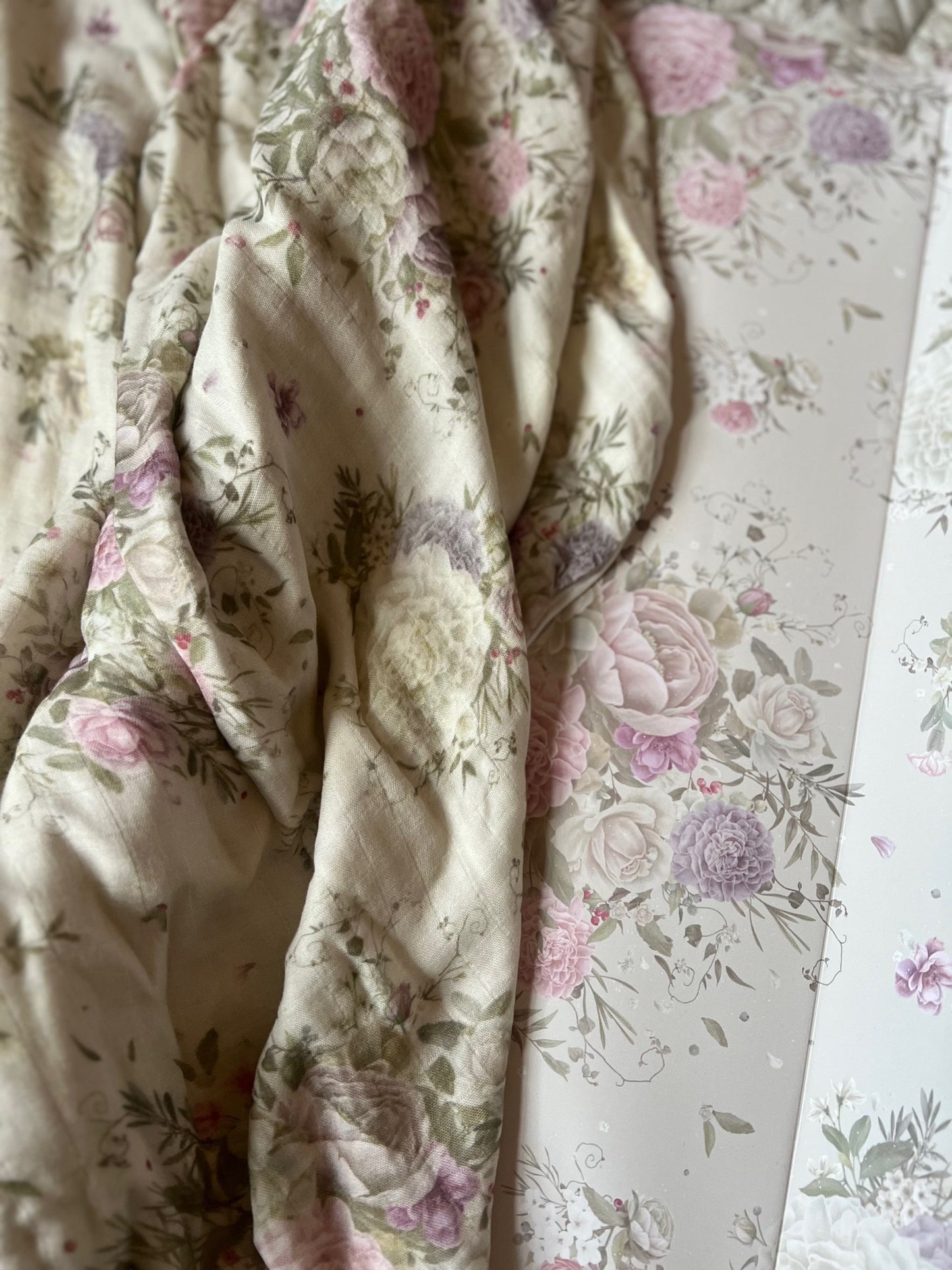 Antique Rose Bamboo Baby Blanket