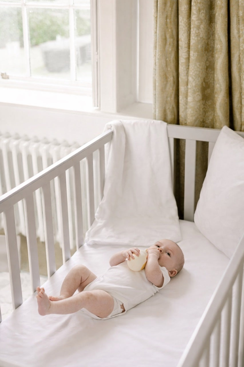 White Fitted Cot Sheet