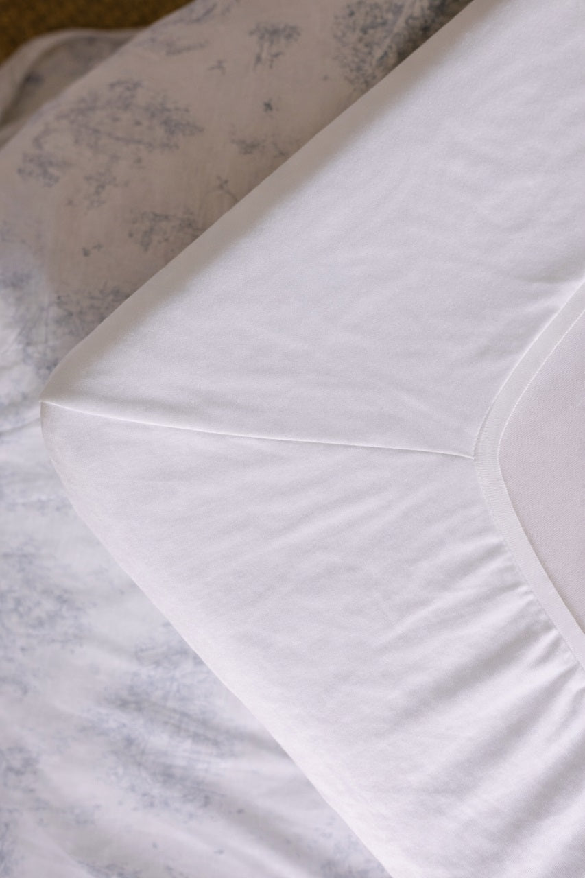 White Fitted Cot Sheet