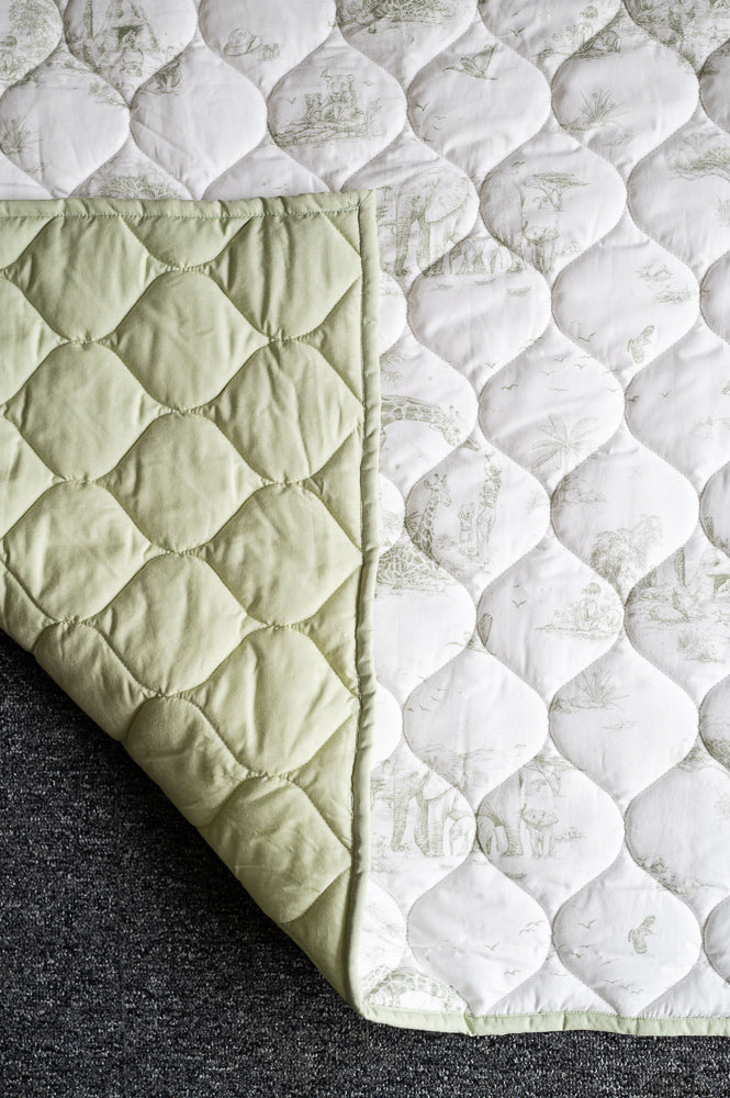 Safari Toile Quilted Playmat