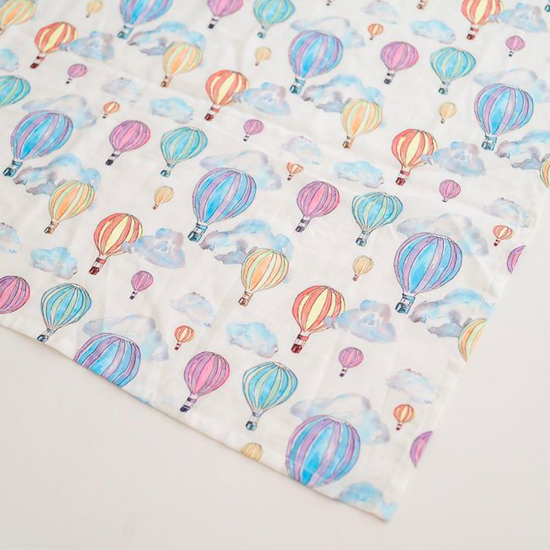Load image into Gallery viewer, Balloon Festival X-Large Muslin Swaddle | Swaddle Blankets

