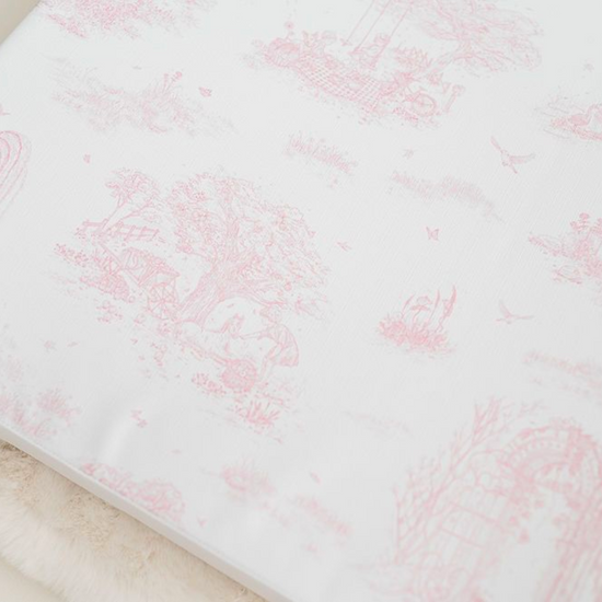 Load image into Gallery viewer, Spring Toile Pink Wedge Mat
