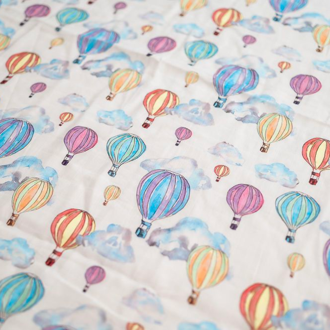 Balloon Festival X-Large Muslin Swaddle | Swaddle Blankets