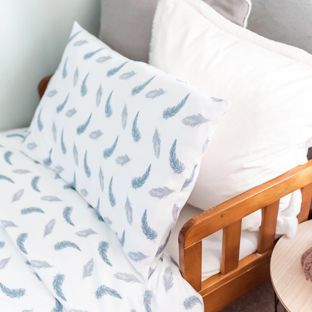 Feather sales crib bedding