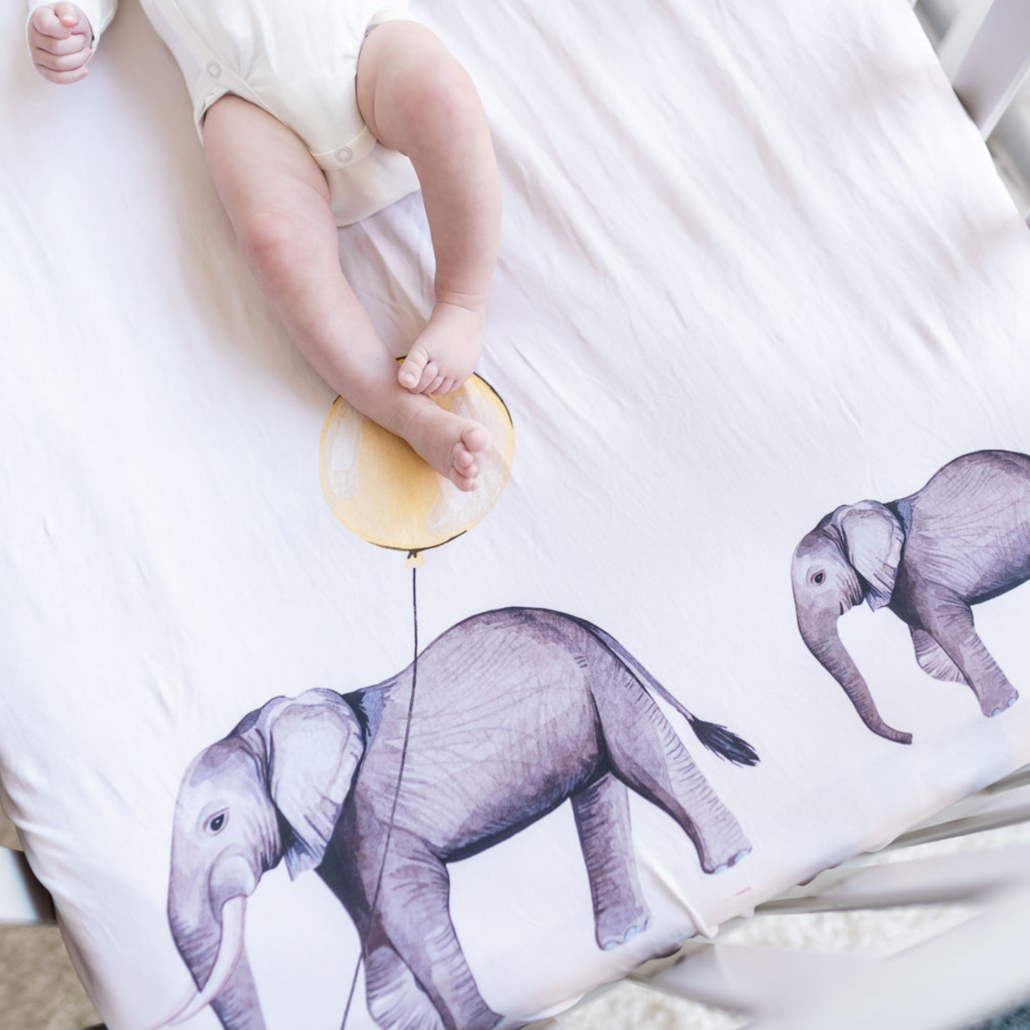 Elephant Parade Fitted Cot Sheet
