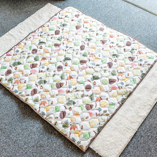 Load image into Gallery viewer, Nature Walk Quilted Playmat - Baby Playmat
