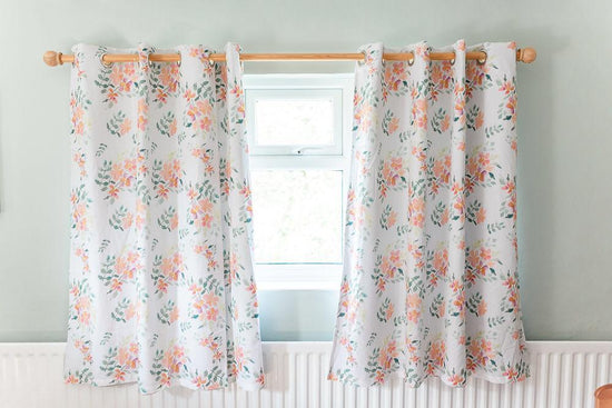 Load image into Gallery viewer, Perfectly Imperfect - Pretty Stems Room Darkening Curtains
