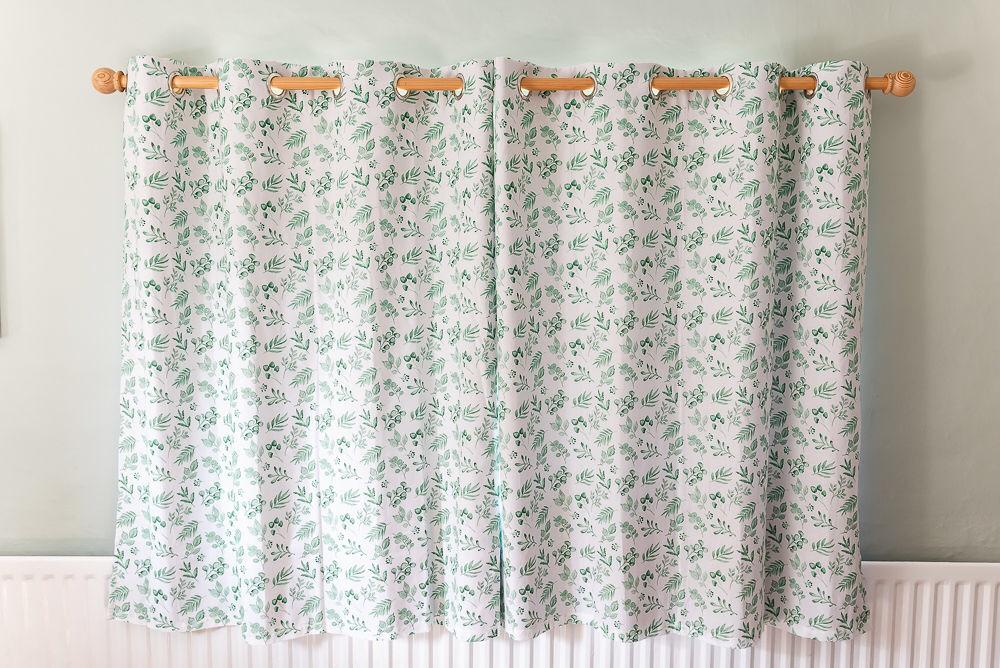 Perfectly Imperfect - Lovely Leaves Green Room Darkening Curtains