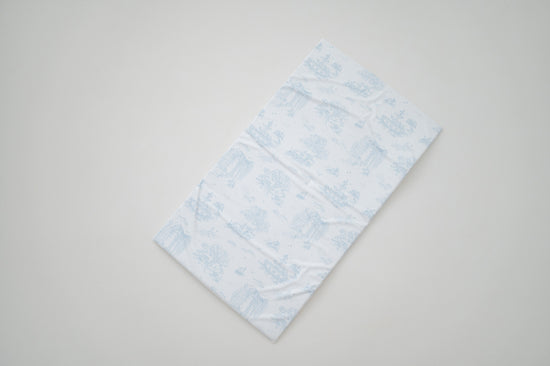 Load image into Gallery viewer, Spring Toile Blue Travel Changing Mat
