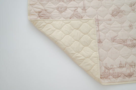 Trains Quilted Playmat
